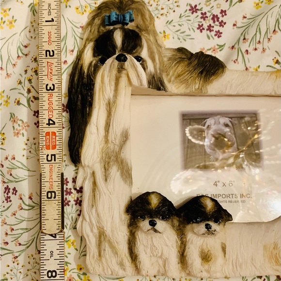 E & S Imports Shih Tzu Photo Frame Ceramic Resin - Picture 5 of 9